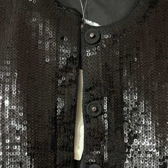 Black Sequin Women's Blazer - Picture 2 of 6